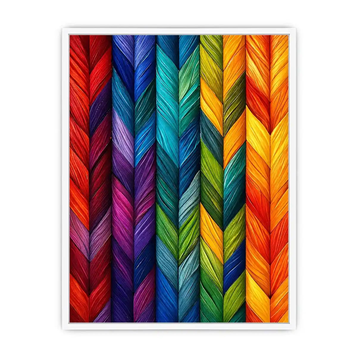 colorful chevron textured abstract modern luxury wall art geometric canvas decor