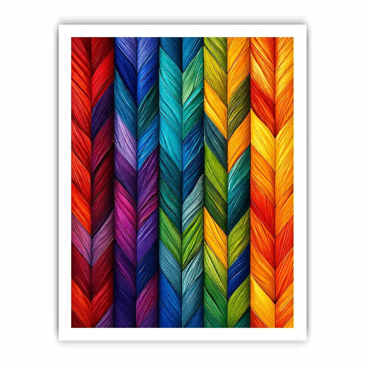 colorful chevron textured abstract modern luxury wall art geometric canvas decor