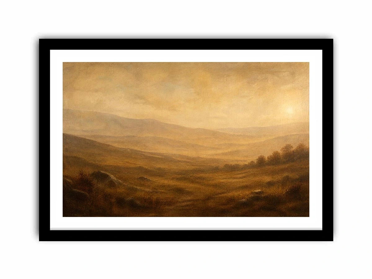 Minimalist neutral desert landscape wall art with soft earthy tones and airy modern abstract texture for luxury living room decor