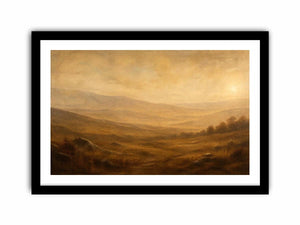Minimalist neutral desert landscape wall art with soft earthy tones and airy modern abstract texture for luxury living room decor
