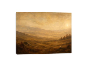 Minimalist neutral desert landscape wall art with soft earthy tones and airy modern abstract texture for luxury living room decor