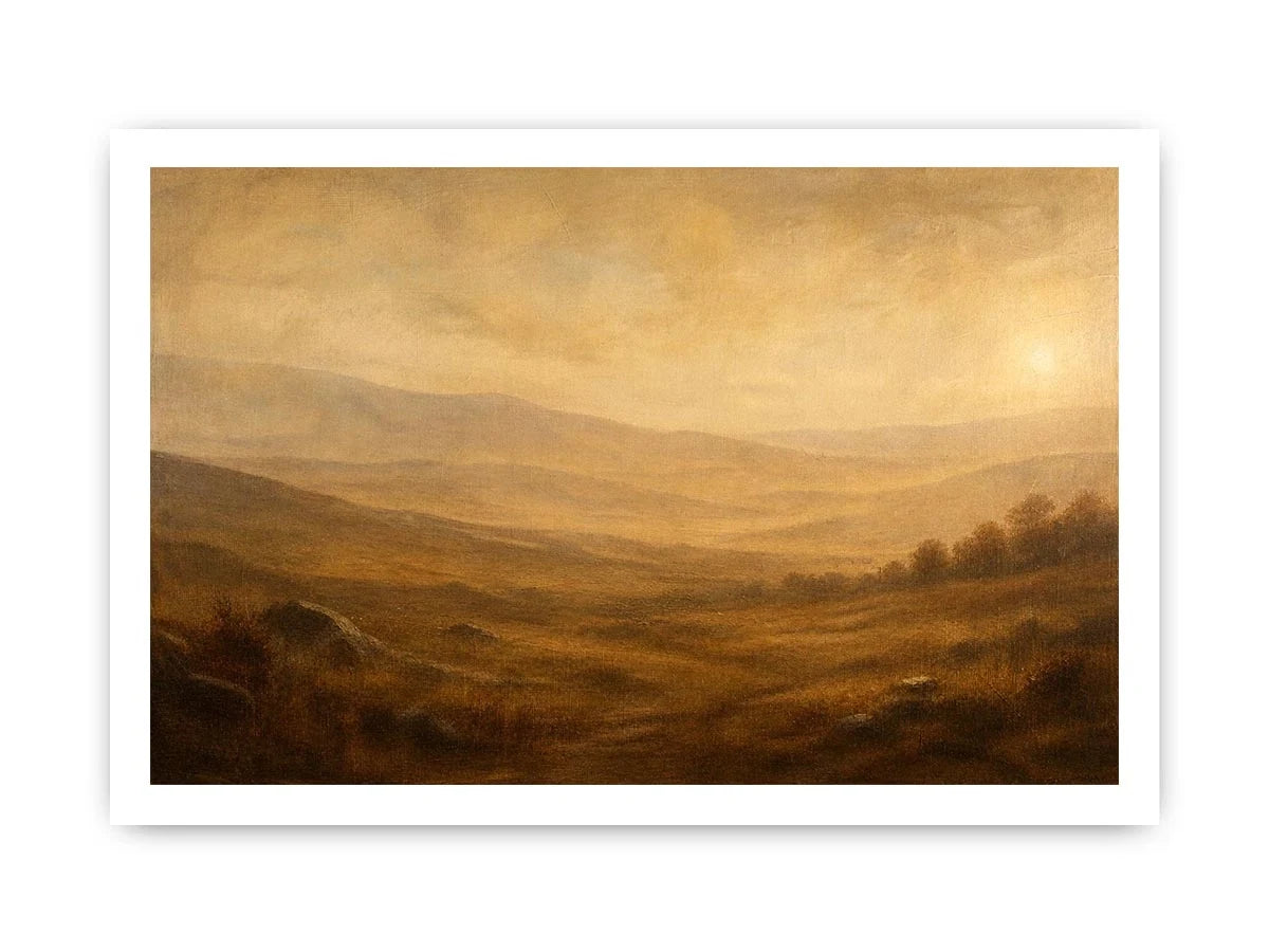 Minimalist neutral desert landscape wall art with soft earthy tones and airy modern abstract texture for luxury living room decor