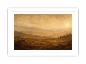 Minimalist neutral desert landscape wall art with soft earthy tones and airy modern abstract texture for luxury living room decor