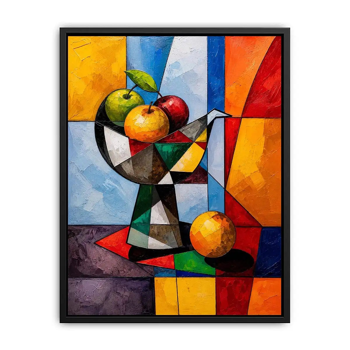 Cubist fruit still life wall art