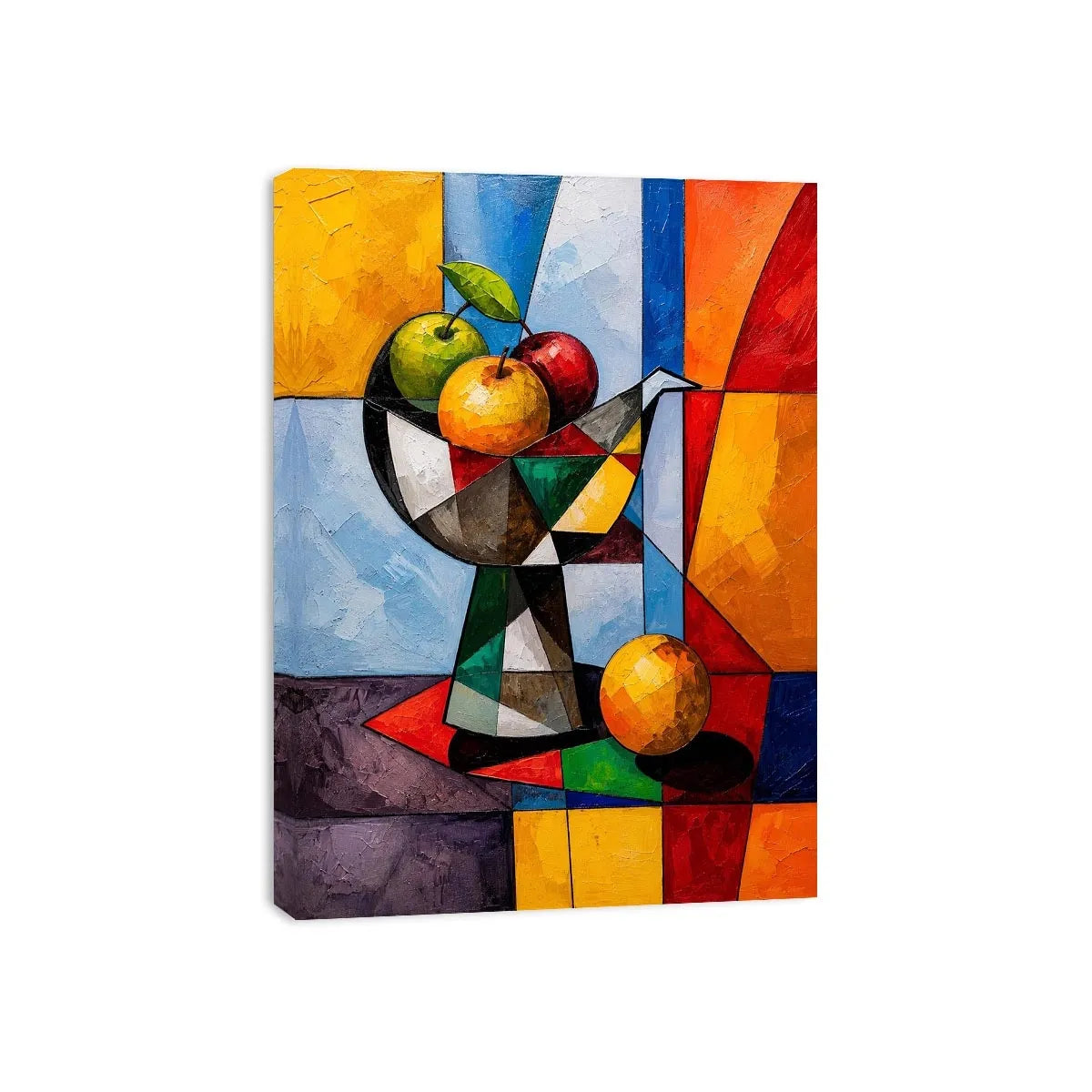 Cubist fruit still life wall art