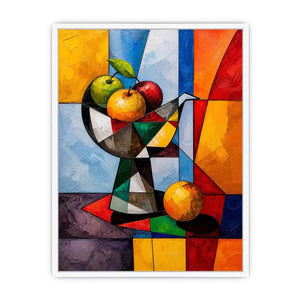 Cubist fruit still life wall art
