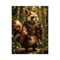 Fantasy forest fox spirit canvas art for cozy bedroom and whimsical nature-inspired home decor.