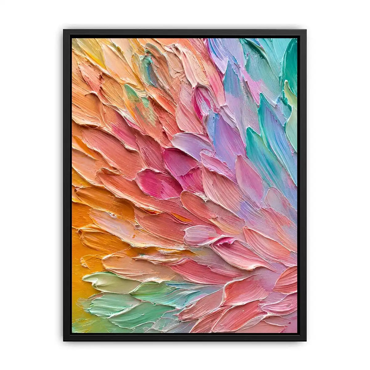 Pastel abstract textured canvas art for elegant modern living room or bedroom decor.