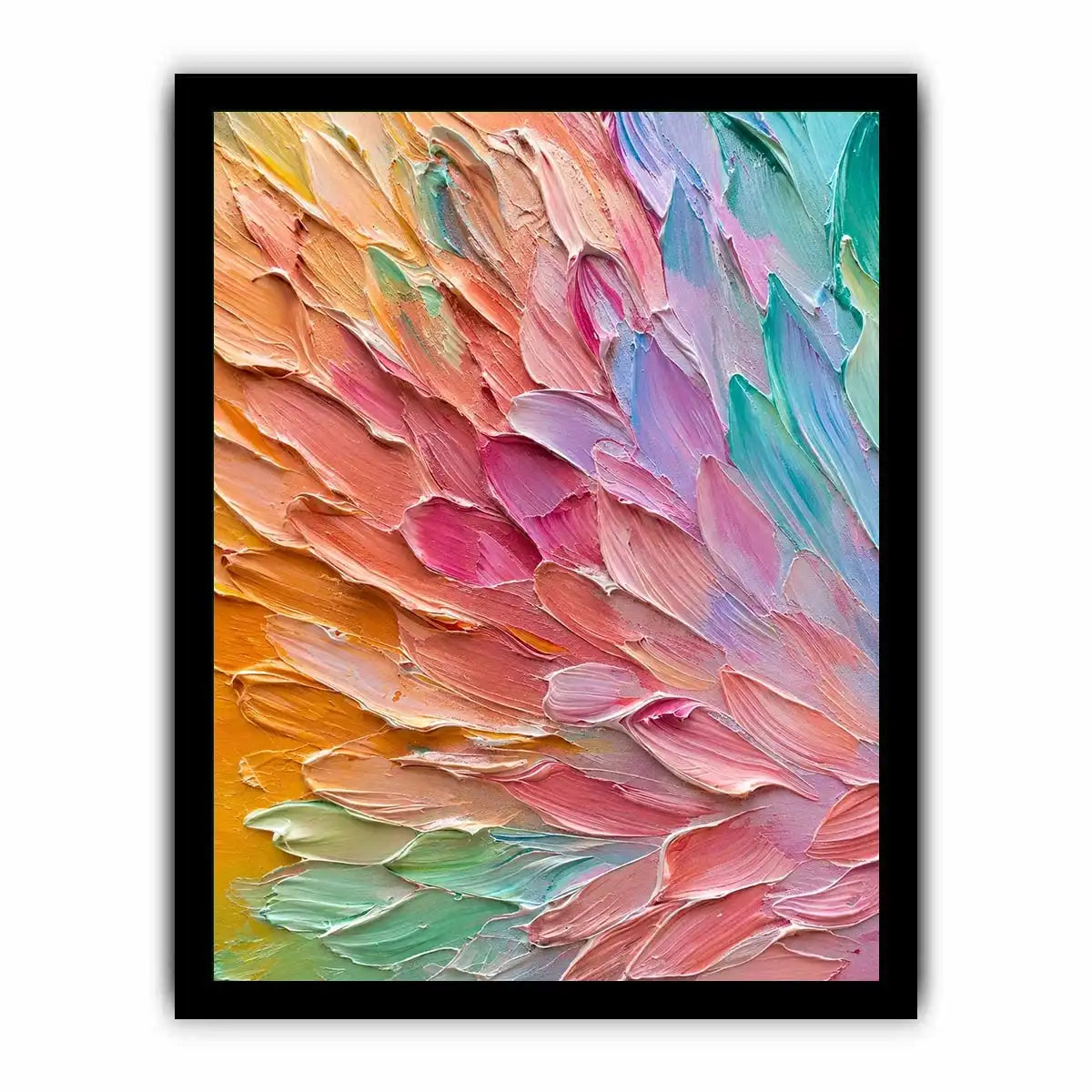 Pastel abstract textured canvas art for elegant modern living room or bedroom decor.