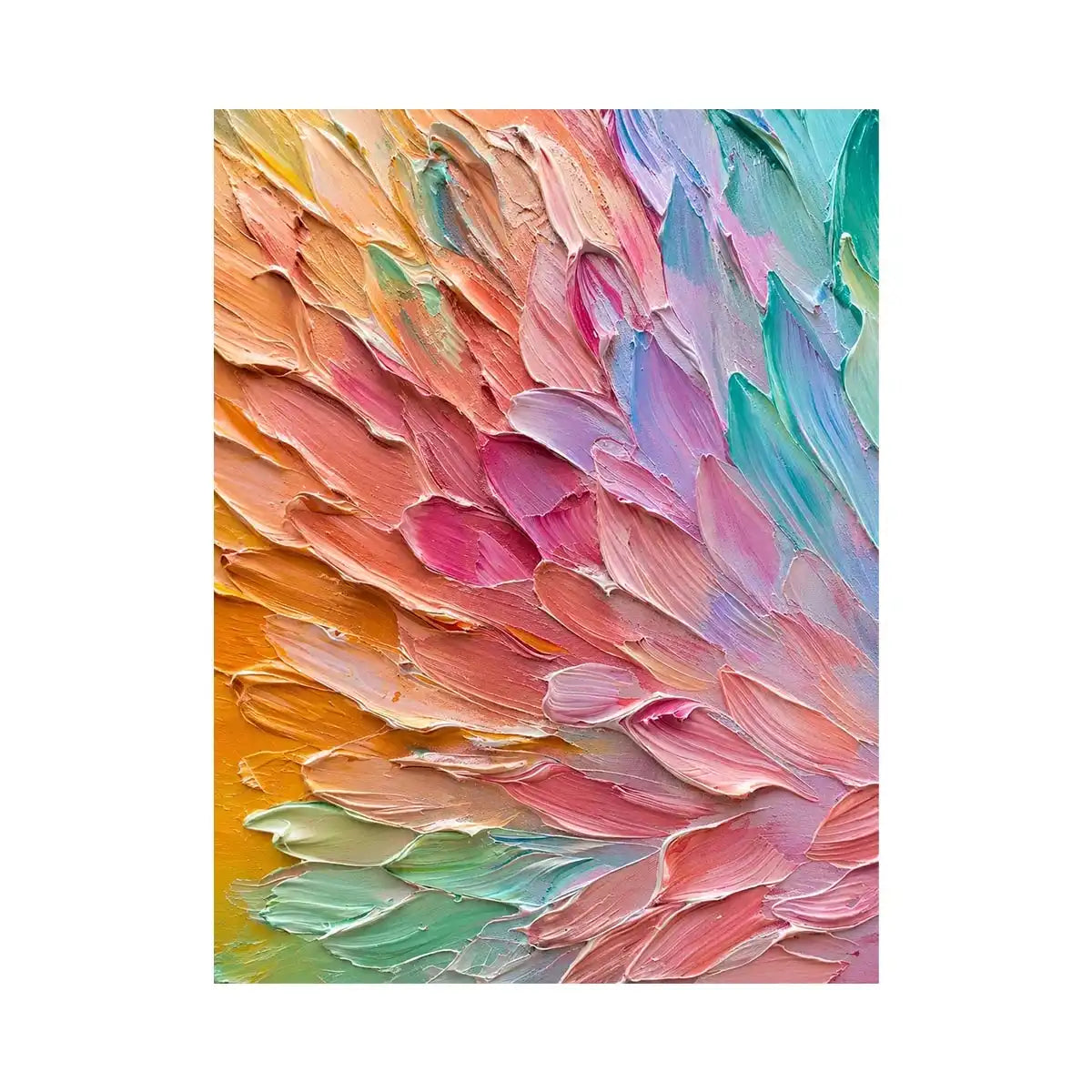 Pastel abstract textured canvas art for elegant modern living room or bedroom decor.