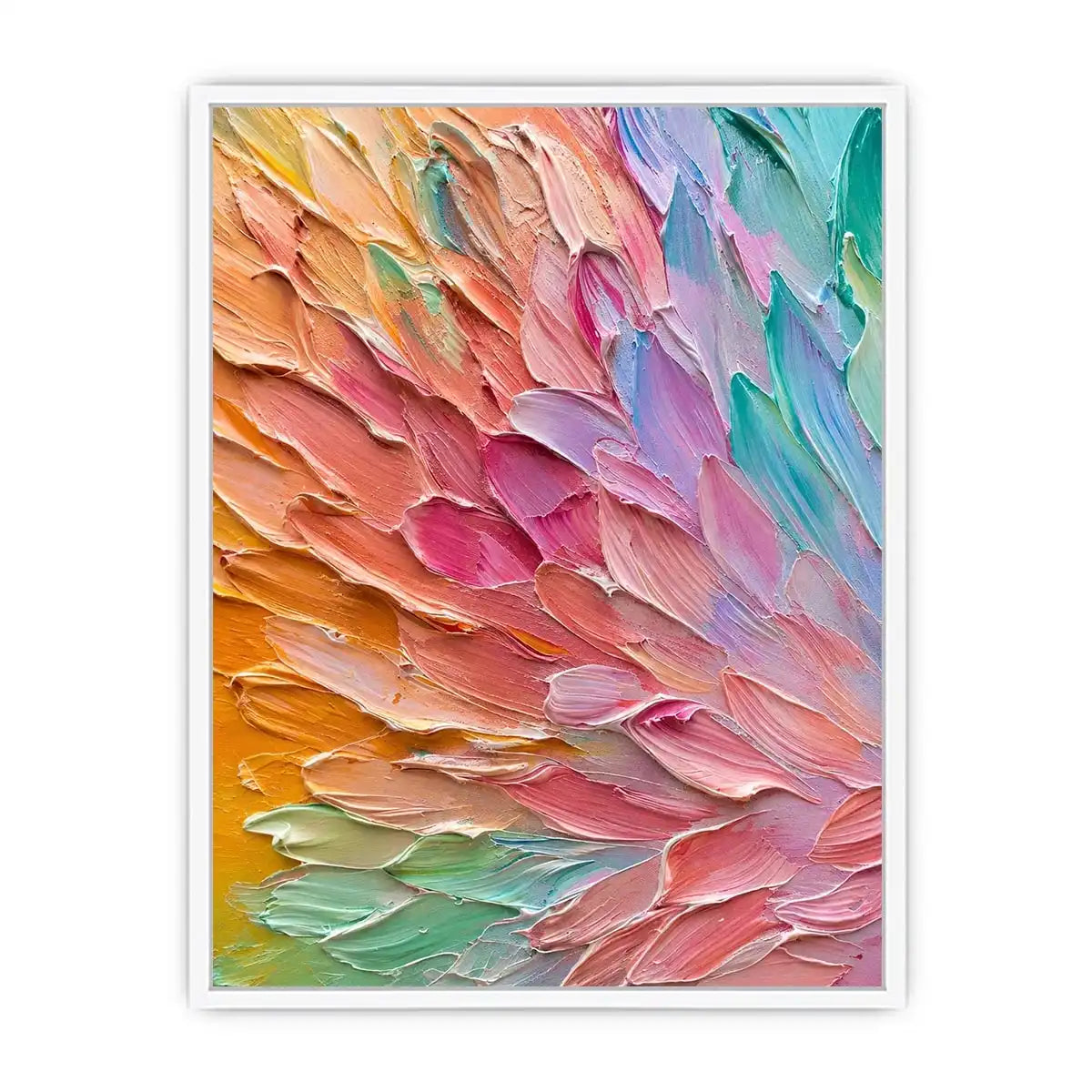 Pastel abstract textured canvas art for elegant modern living room or bedroom decor.