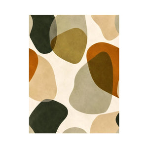 Earthy abstract neutral canvas art for modern living room and Japandi bedroom decor.