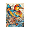 Colorful decorative duck illustration with floral patterns and intricate artistic details