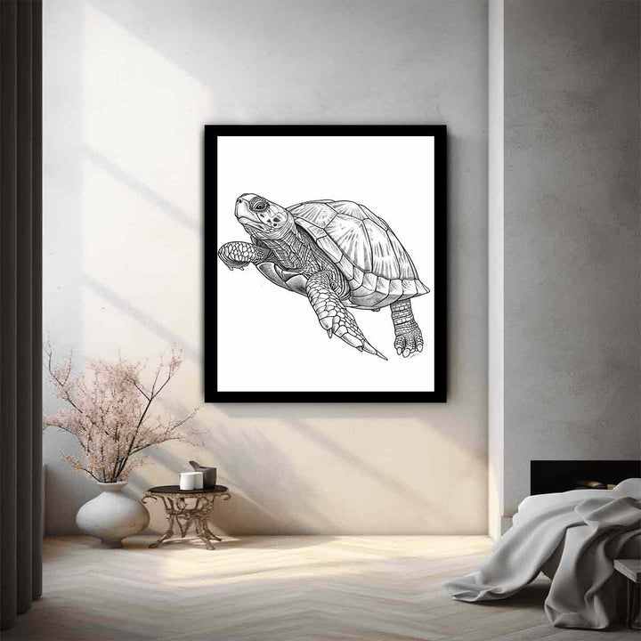 Color Me Turtle Art Print