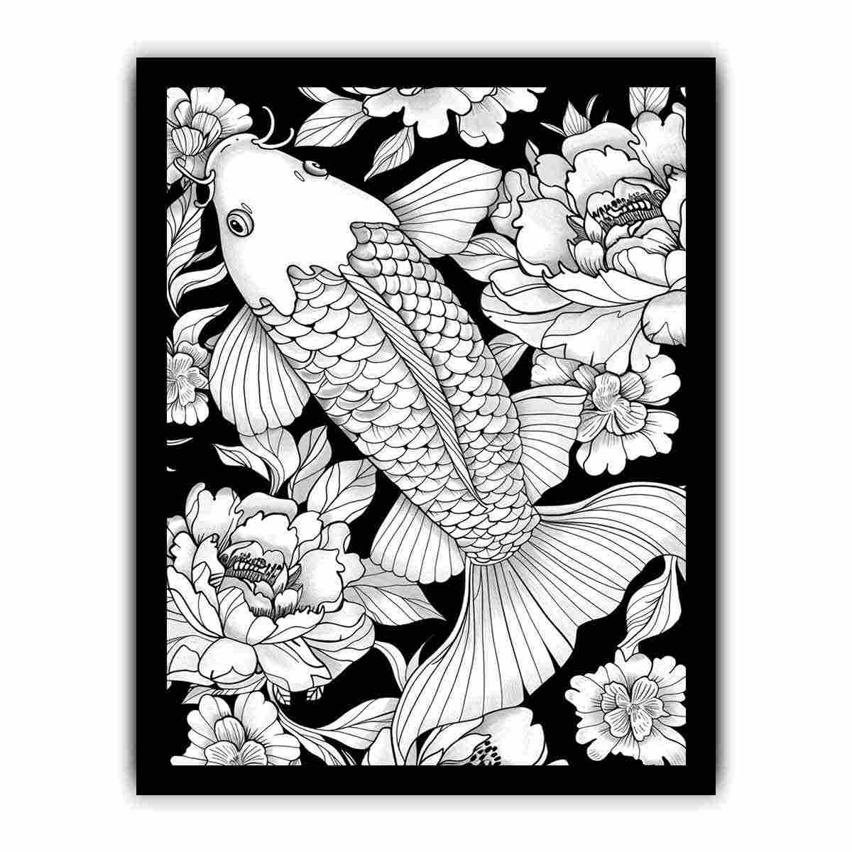 Color Me Fish framed Print