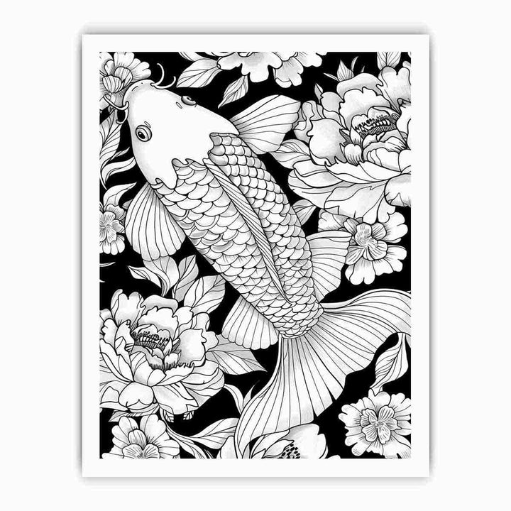 Color Me Fish framed Print