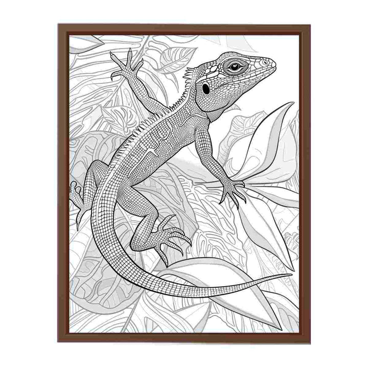 Color Me Lizard Painting