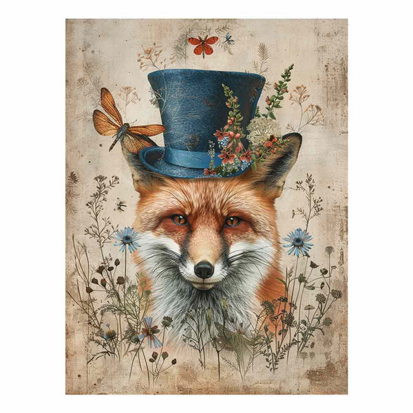 Whimsical Fox Art Print