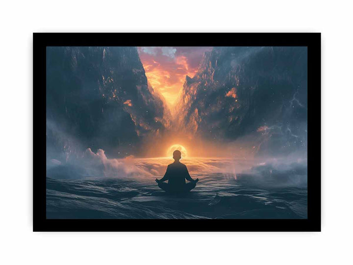 Enlightenment  Meditation framed Print