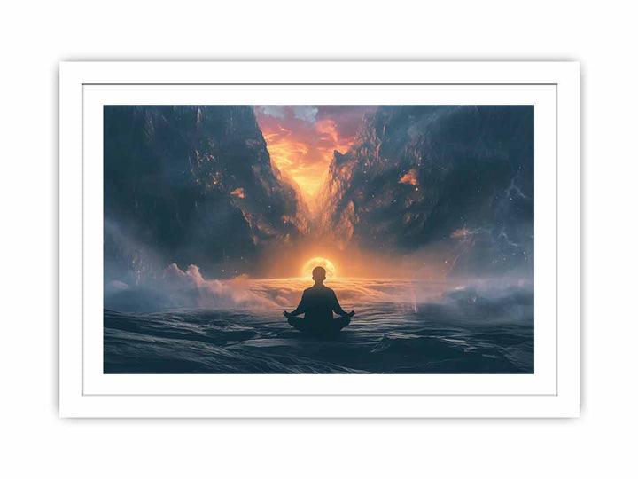 Enlightenment  Meditation framed Print