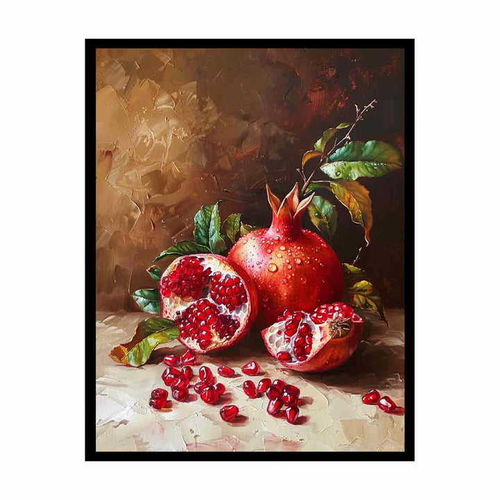 Pomegranate canvas Print