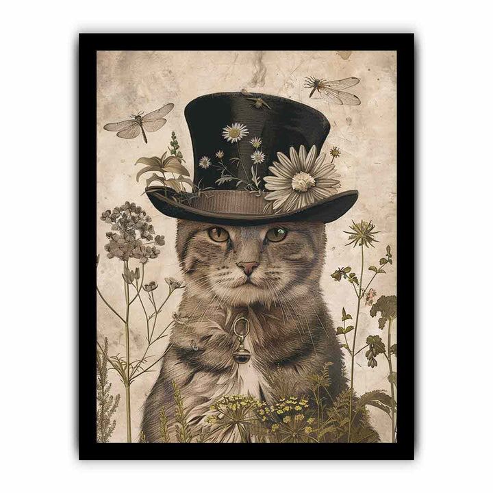 Cute Cat framed Print