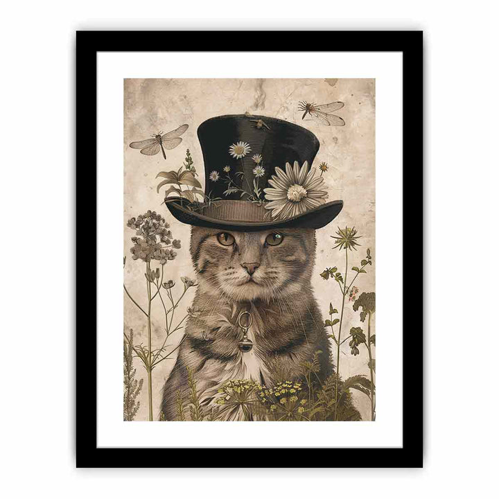 Cute Cat framed Print