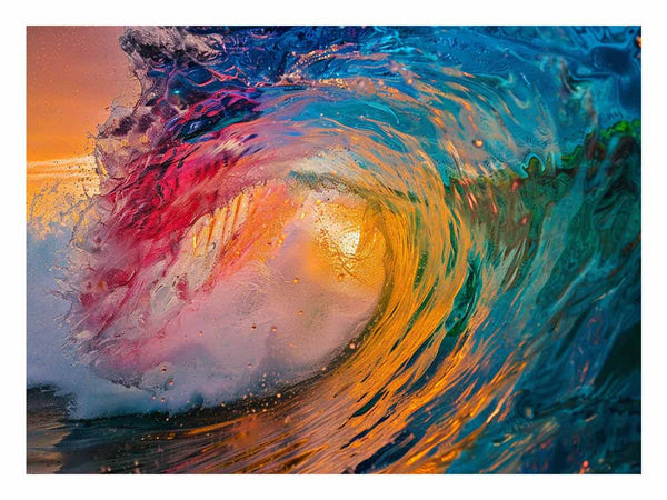 Rainbow Surf  Art Print