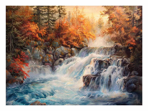 Quiet Waterfall Art Print