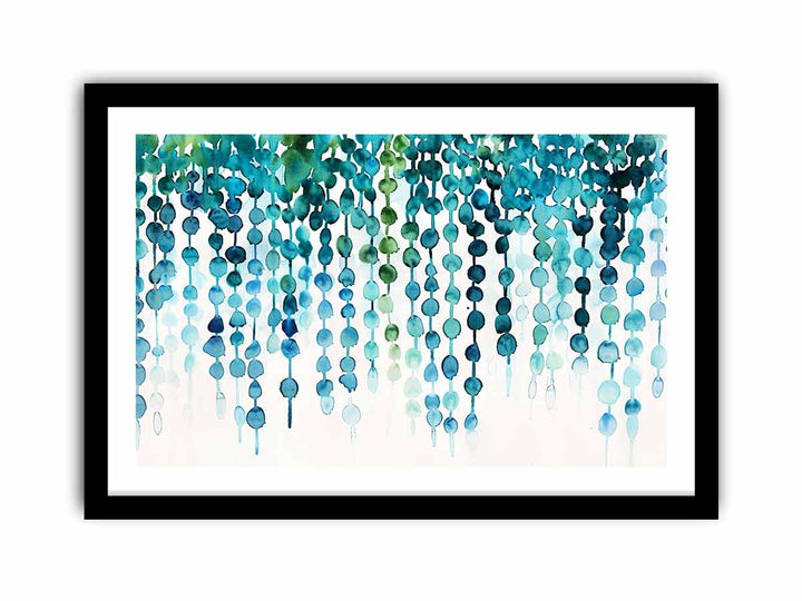 Watercolor Strings framed Print