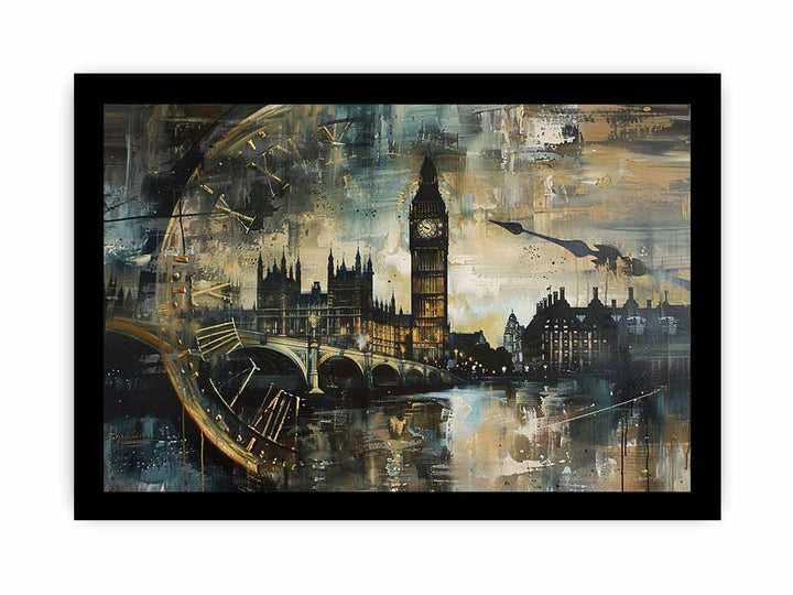 London Clock Tower framed Print
