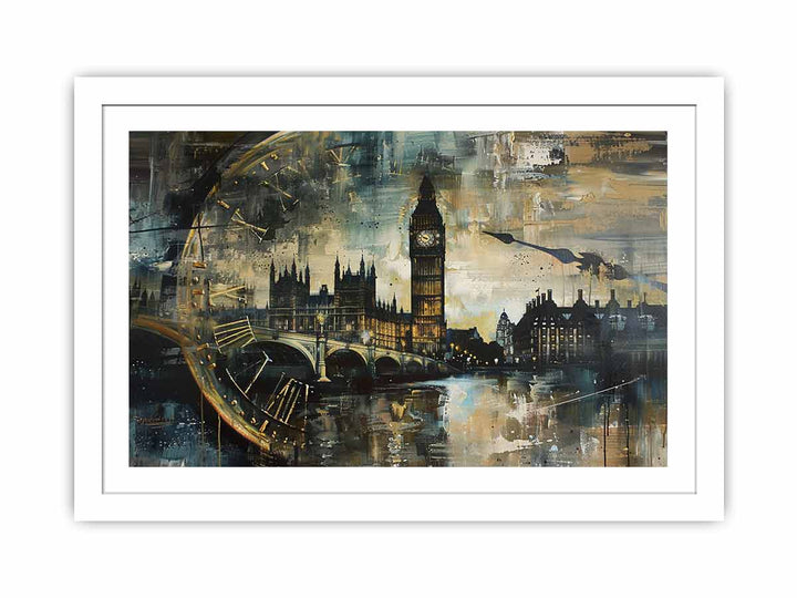 London Clock Tower framed Print
