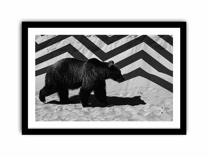 Black Bear framed Print