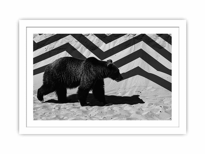 Black Bear framed Print