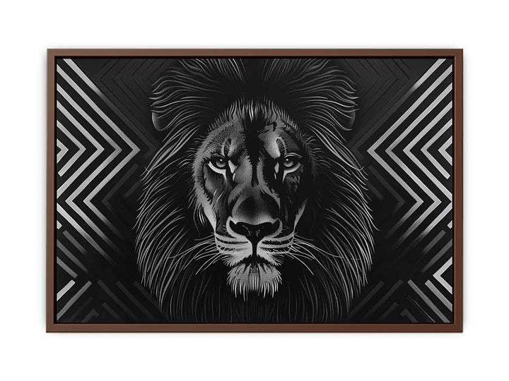 Black Lion Painting