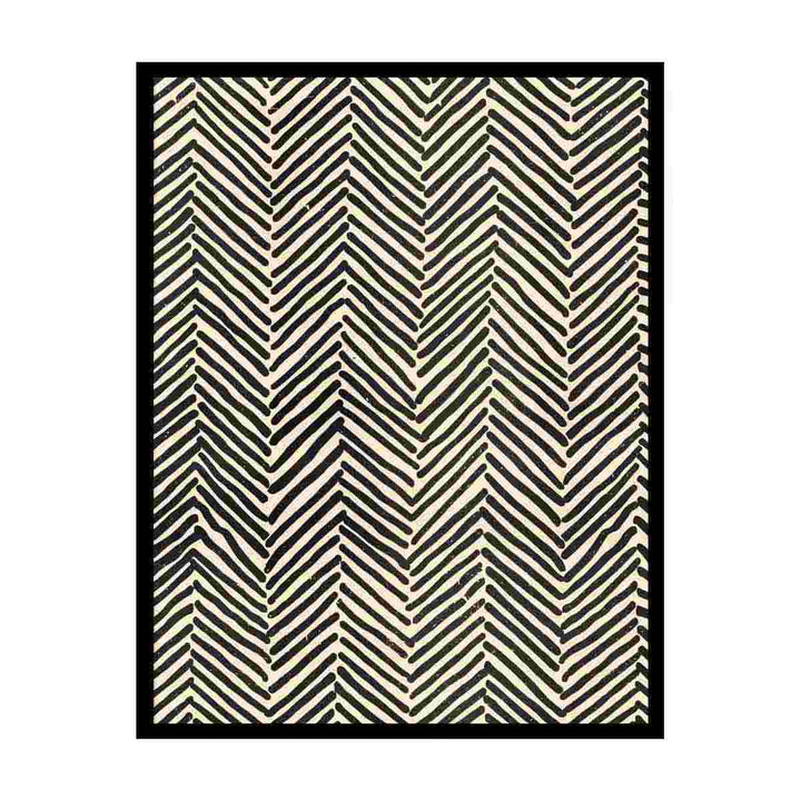 Zigzag Lines Pattern Painting canvas Print