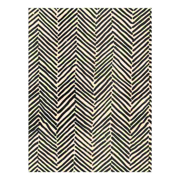 Zigzag Lines Pattern Painting Art Print
