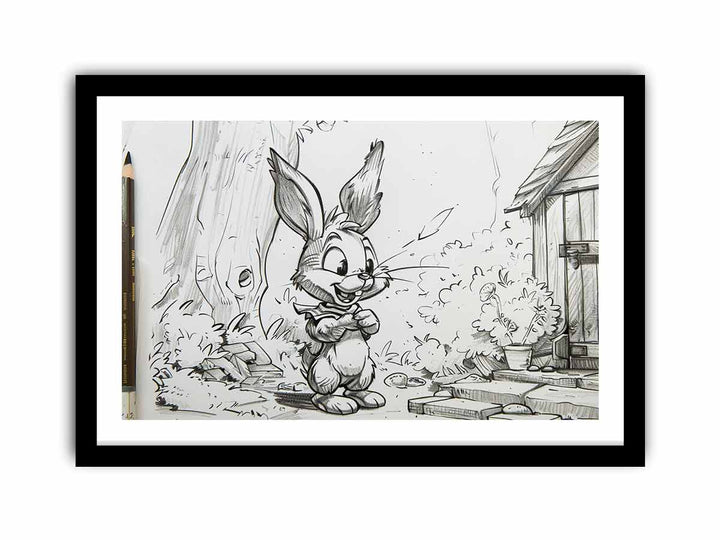 Rabbit  framed Print