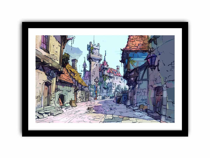 Road to framed Print