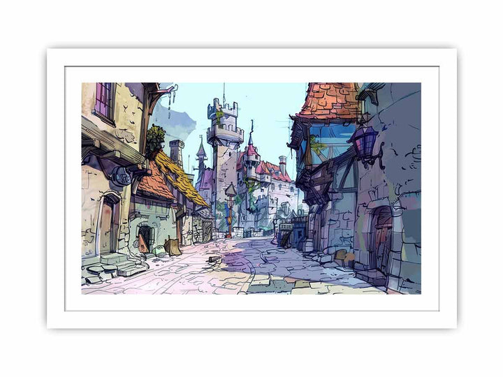 Road to framed Print