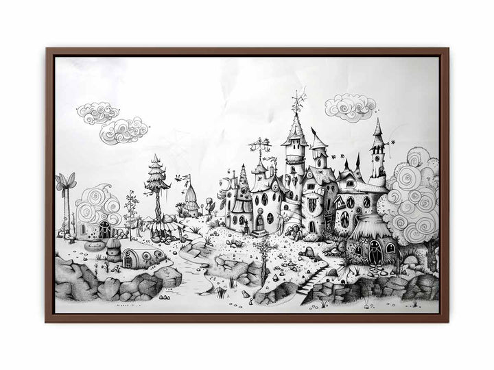 Castle Drawing Art Painting