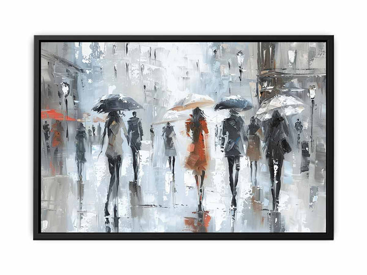 Walking On The Streets In Paris canvas Print