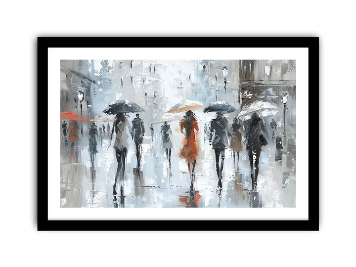 Walking On The Streets In Paris framed Print