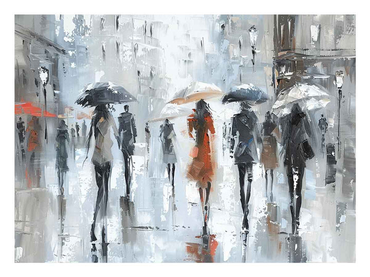 Walking On The Streets In Paris Art Print