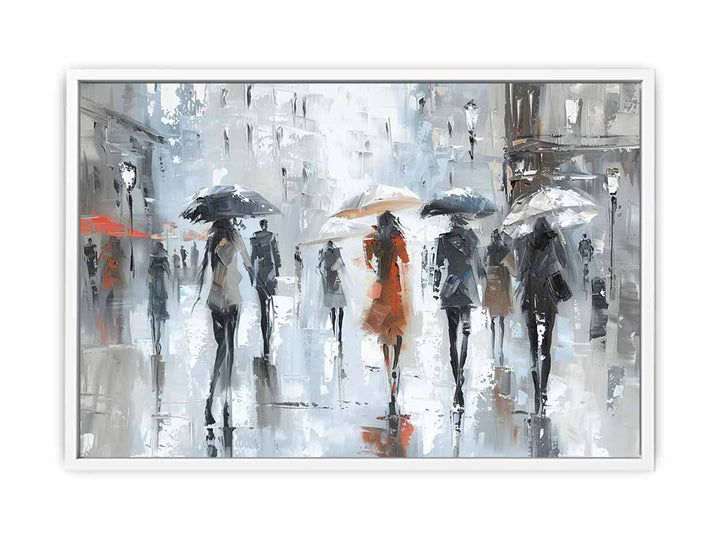 Walking On The Streets In Paris Painting