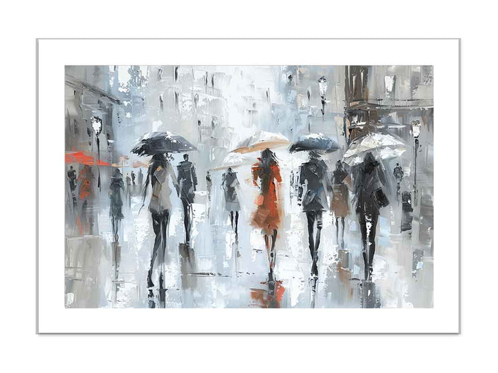 Walking On The Streets In Paris framed Print