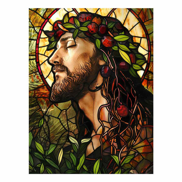 Jesus Glass Art Print