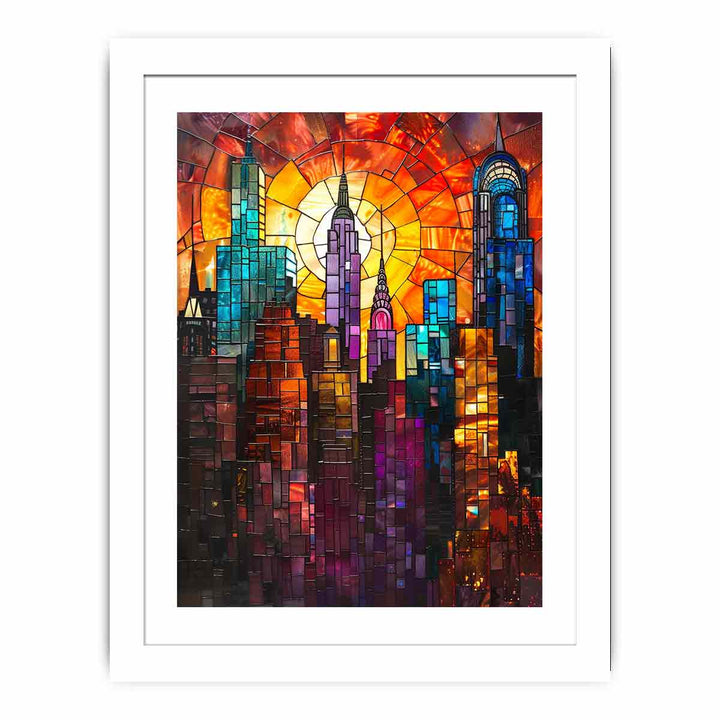 Skyline framed Print
