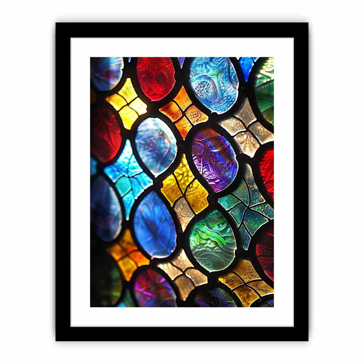 Glass Pattern framed Print