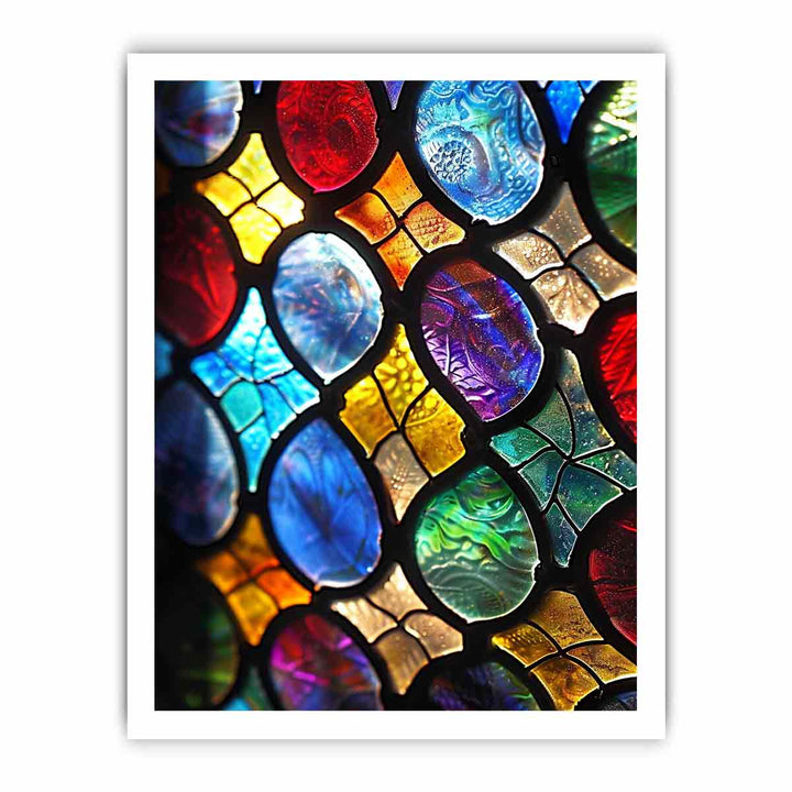 Glass Pattern framed Print
